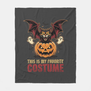 Halloween Costume Monster Pumpkin Gothic Vector De Fleece Blanket