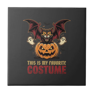 Halloween Costume Monster Pumpkin Gothic Vector De Tile