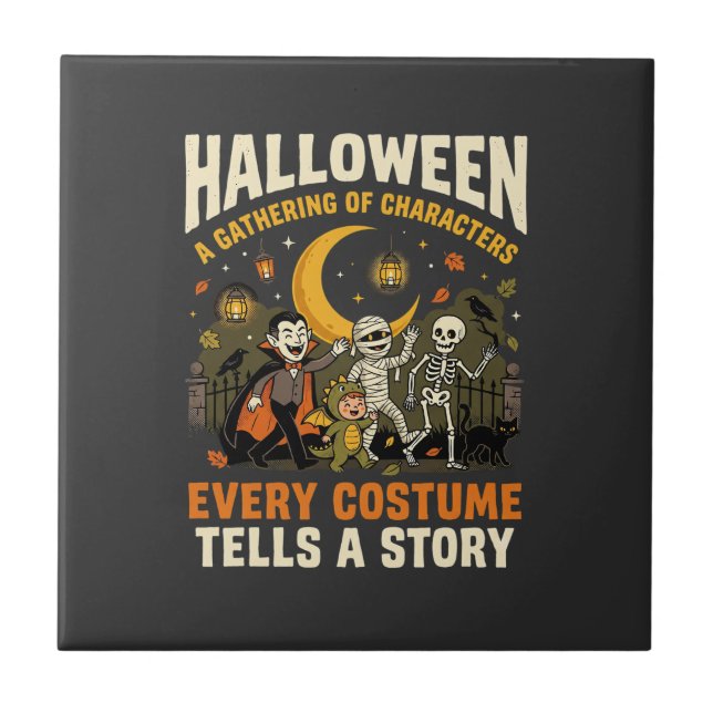 Halloween Costume Night Adventure Tile (Front)