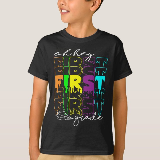 Halloween Costume Oh Hey First Grade Teachers Stud T-Shirt (Front)