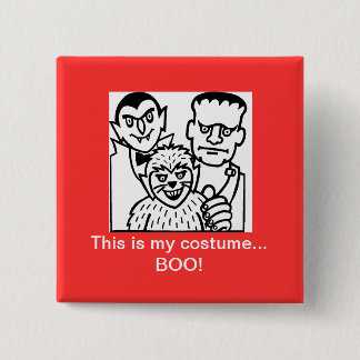 Halloween Costume Option 2 Inch Square Button