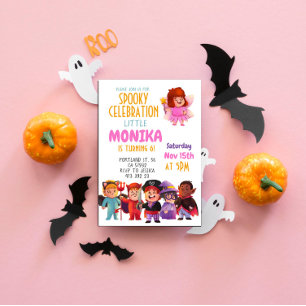 Halloween Costume party Birthday Invitation 