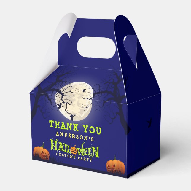Halloween Costume Party Favor Box (Front Side)