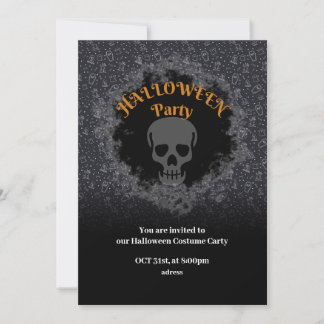 Halloween costume party for friends invitation