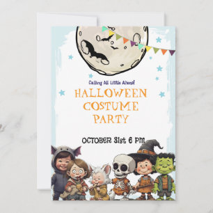 Halloween Costume Party for Kids - School & Family Invitation