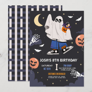 Halloween Costume Party Ghosts Boys Teens Invitation