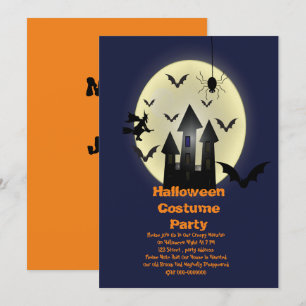 Halloween costume party invitation