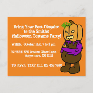 Halloween Costume Party sur mesure invitation