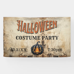 Halloween Costume Party   Vintage Halloween Party  Banner