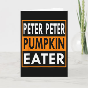 Halloween Costume Peter Pumpkin Eater _1 Card
