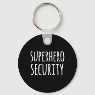 HALLOWEEN COSTUME SHIRT FUNNY SUPERHERO SECURITY KEYCHAIN
