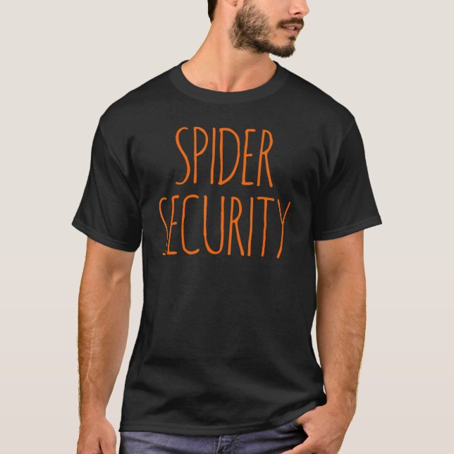 HALLOWEEN COSTUME SPIDER SECURITY DECORATIONS MENS T-Shirt (Front)