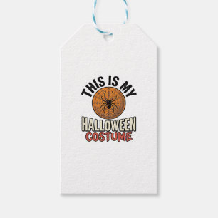 Halloween Costume Spider Web Vintage Shirt Design_ Gift Tags