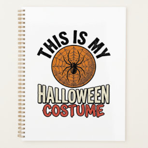 Halloween Costume Spider Web Vintage Shirt Design_ Planner