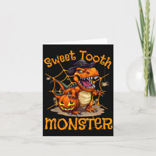 Halloween Costume Spooky Dinosaur Lover Saurian Card