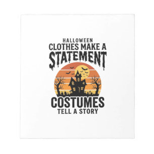 Halloween Costume Statement Vintage Shirt Design_1 Notepad