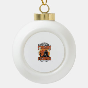 Halloween Costume Statement Vintage Vector Shirt_1 Ceramic Ball Christmas Ornament