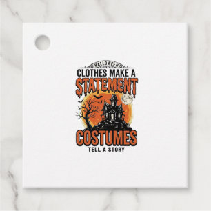 Halloween Costume Statement Vintage Vector Shirt_1 Favour Tags