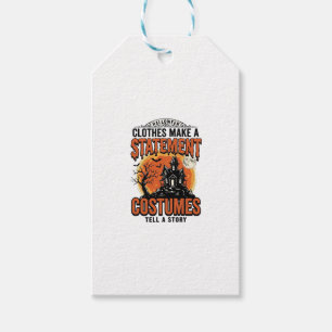 Halloween Costume Statement Vintage Vector Shirt_1 Gift Tags