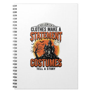 Halloween Costume Statement Vintage Vector Shirt_1 Notebook