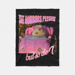 Halloween Costume - The Horrors Persist But So Do  Fleece Blanket