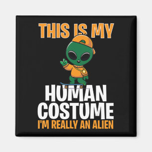 Halloween Costume This Is My Human Costume I'm Rea Magnet