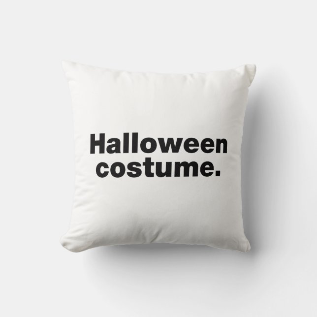 Halloween costume throw pillow (Front)