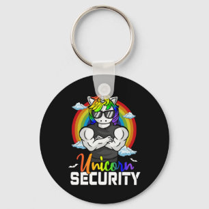 Halloween Costume Unicorn Security Matching Family Keychain