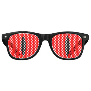 Halloween Costume Vampire Eyes Glasses. (Red) Retro Sunglasses