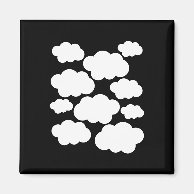 Halloween Costume White Clouds  Magnet (Front)