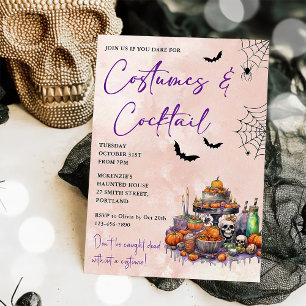 Halloween Costumes & Cocktails Invitation