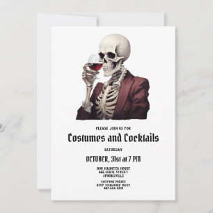 Halloween Costumes & Cocktails Invitation de la fê