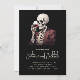 Halloween Costumes & Cocktails Invitation de la fê