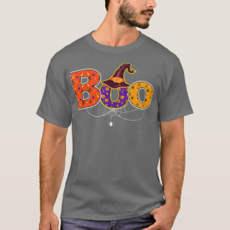 Halloween Costumes Funny Boo With Spiders And Witc T-Shirt