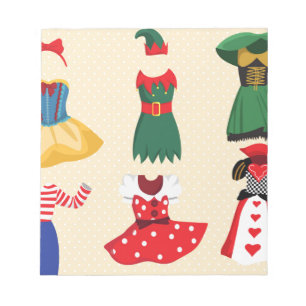 halloween costumes notepad