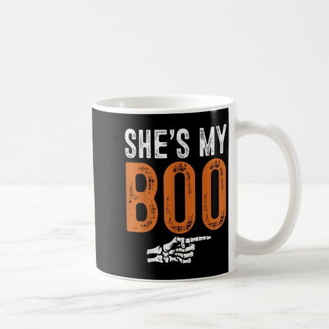Halloween Costumes Shes My Boo Couple Matching Par Coffee Mug (Right)