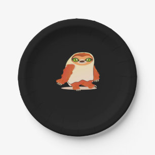 Halloween costumes sloth Oversized T-Shirt Paper Plate