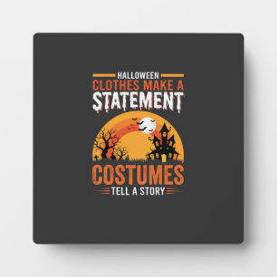 Halloween Costumes Statement Haunted House Design Plaque