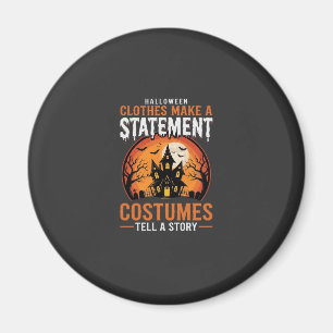Halloween Costumes Tell a Story Haunted House Desi Magnet
