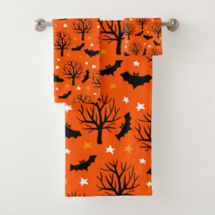 Halloween couleurs symboles motif Serviette de bai