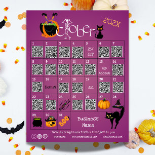Halloween Countdown Advent Calendar Business Promo Announcement