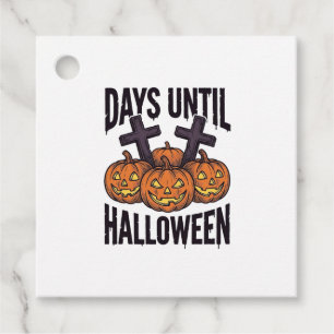 Halloween Countdown Shirt Vintage Pumpkin Design_1 Favour Tags