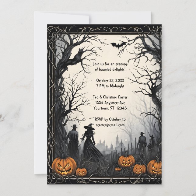 Halloween Country Invitation (Front)