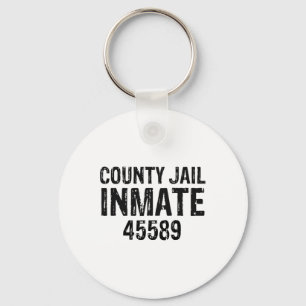 Halloween County Jail Inmate Prisoner Costume Part Keychain
