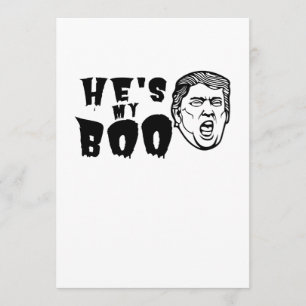 Halloween Couples Funny sHe's My Boo Ghost Card