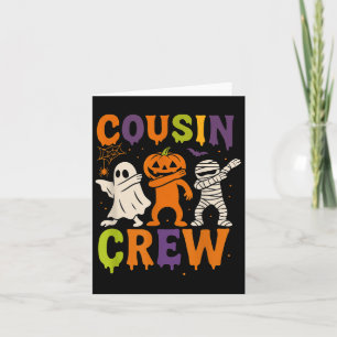 Halloween Cousin Crew 2025 Kids Matching Cousins S Card