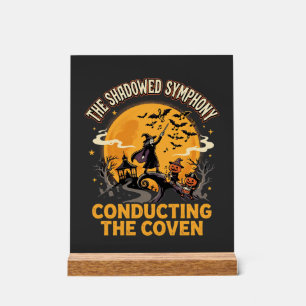 Halloween Coven Conductor Acrylic Sign