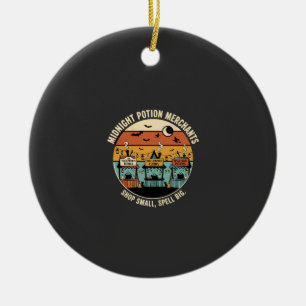 Halloween Coven Night Market Ceramic Ornament