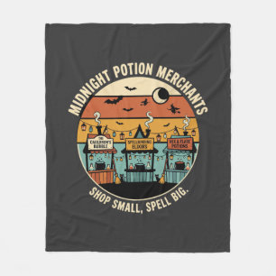 Halloween Coven Night Market Fleece Blanket
