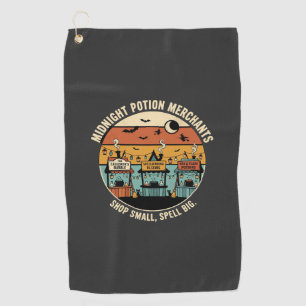 Halloween Coven Night Market Golf Towel